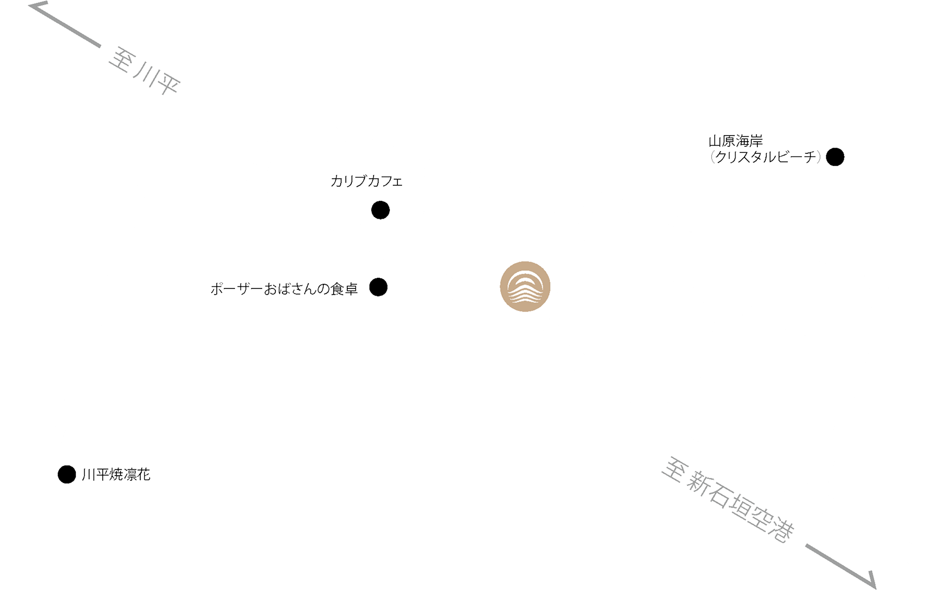 極海静邸の所在地を示す地図